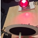 Experimental setup for IR light impact